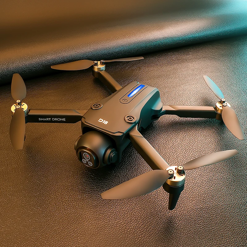 D18 Drone Drone 8K Camera 5G HD Dual Camera FPV Obstacle Avoidance Brushless Motor Aerial Quadcopter with Smart Flight Mode Toy