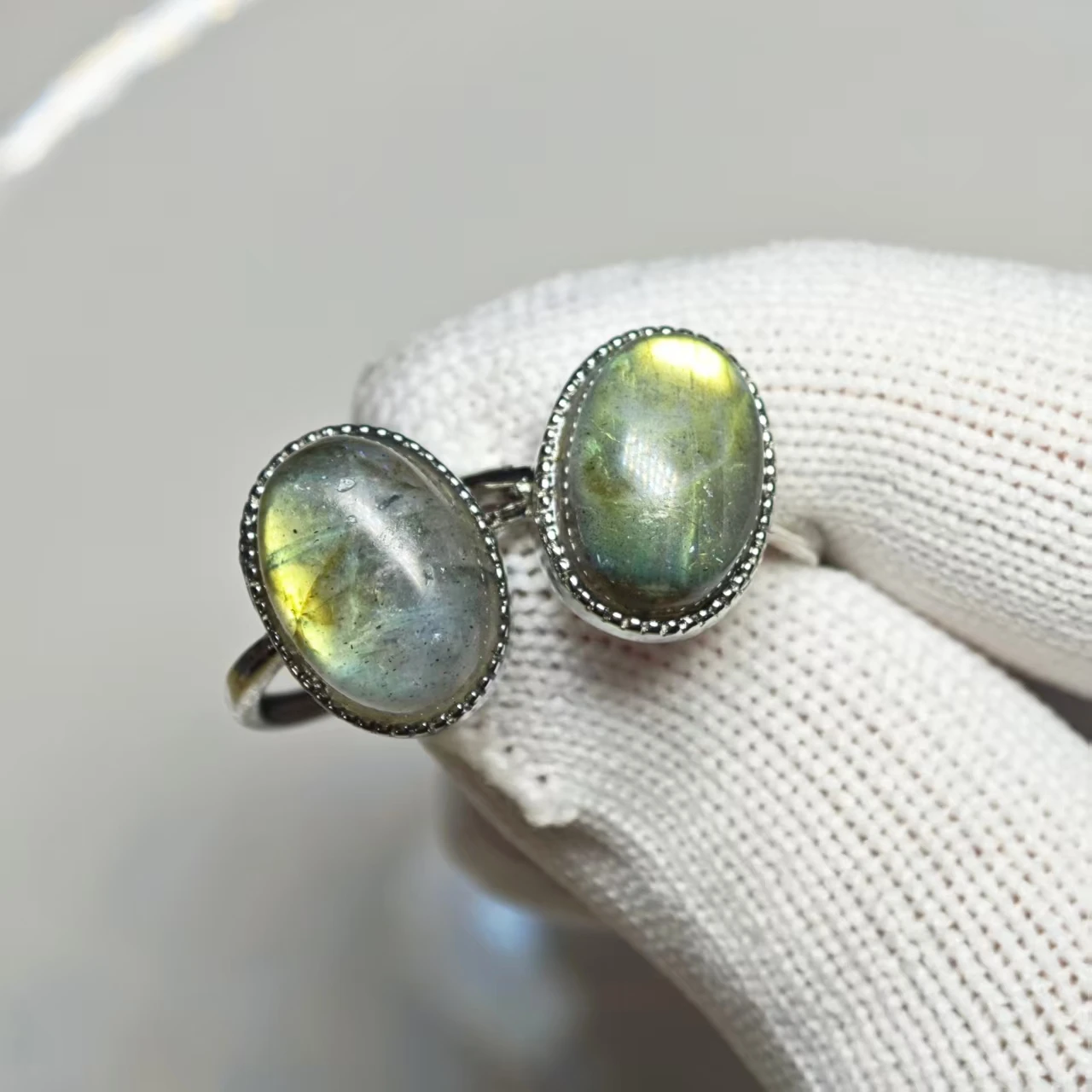 SQUARE Natural Moonstone RING  Fine Jewelry Handmade Stones Wholesale Healing Energy Gift Lucky Jewelry