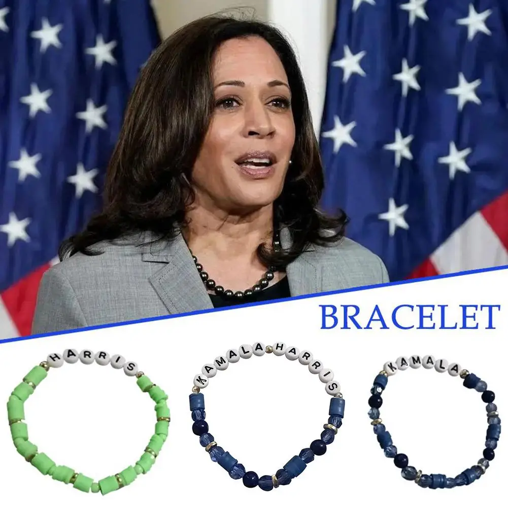 For Kamala Harris Friendship Bracelet Merch Fashion Letter Beaded Bracelet Jewelry For USA President Election Campaign Brac W2D9