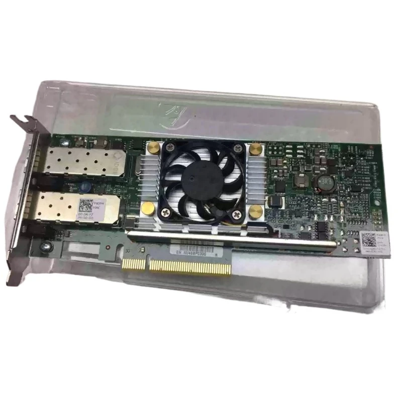 95% New For DELL BCM57810S 10Gb 10GbE Gigabit Dual Port SFP+ Fiber Network Card 0N20KJ CN-0N20KJ N20KJ 0Y40PH CN-0Y40PH