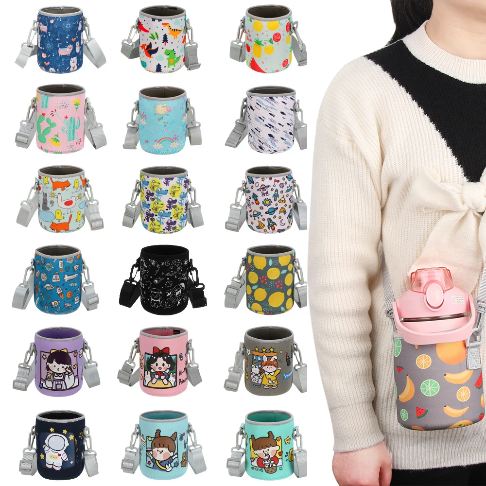 

1Pcs Sport Water Bottle Cover Case Insulated Bag Cup Pouch Portable Vacuum Glass Cup Sleeve Sport Camping Outdoor Accessorie