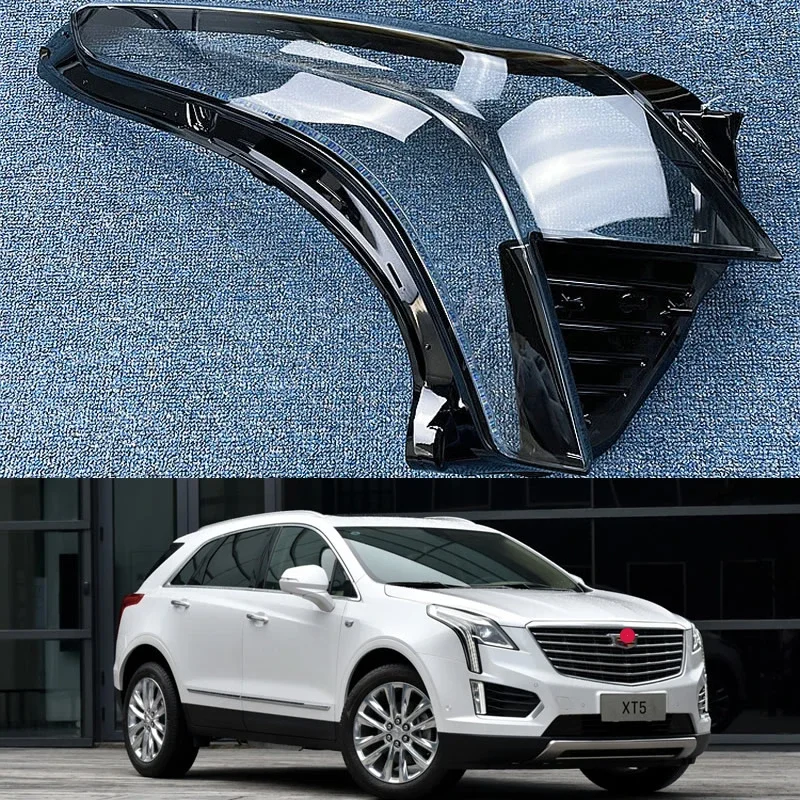 

For Cadillac XT5 2016 17 18 19 2020 Car Accessories Headlight Cover Transparent Lampshade Case Headlamp Shell Lens Plexiglass