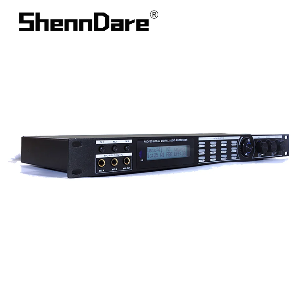 AP-800 DSP Professional Digital Audio Processo Pre-effects KTV  Echo Effec System DJ Mixer Processing Controller Anti-Whistling