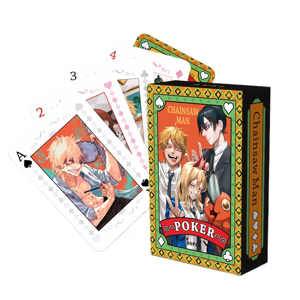 Anime Poker Toy Chainsaw Man Game Cards Pochita Denji Cosplay