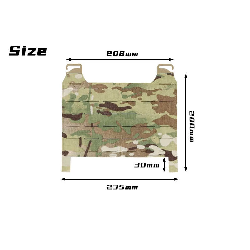 แผงด้านหน้าแบบยุทธวิธีปรับเข้ากับแผงด้านหน้าอุปกรณ์เสริมหน้าอกกระเป๋าแท่นขุดเจาะขยายแผงโมล CP fcpc อุปกรณ์เสริมเสื้อกั๊ก