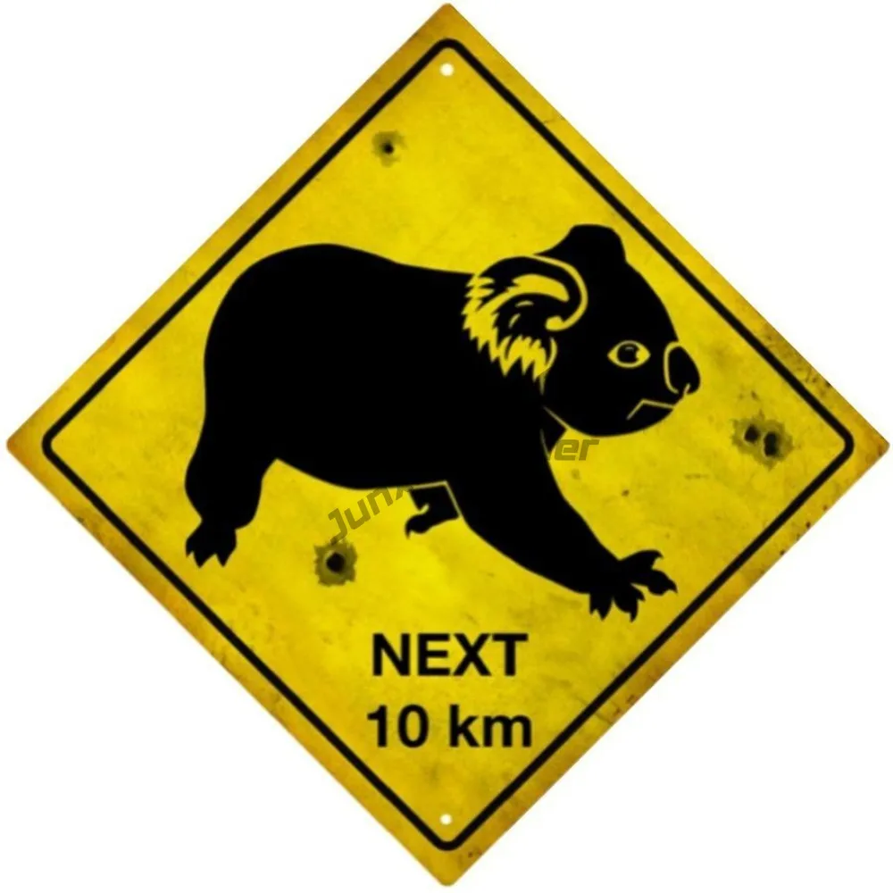 

Sticker Decal Vinyl Car Australia Road Sign Koala Plate Window Occlusion Scratch Exterior