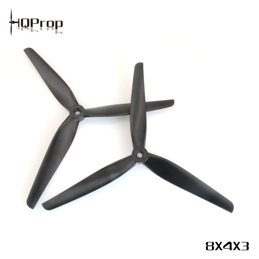 1PC Mixed carbon nylon HQProp 8040 MacroQuad Prop 8X4X3 X8 blade 8 inch, movie machine
