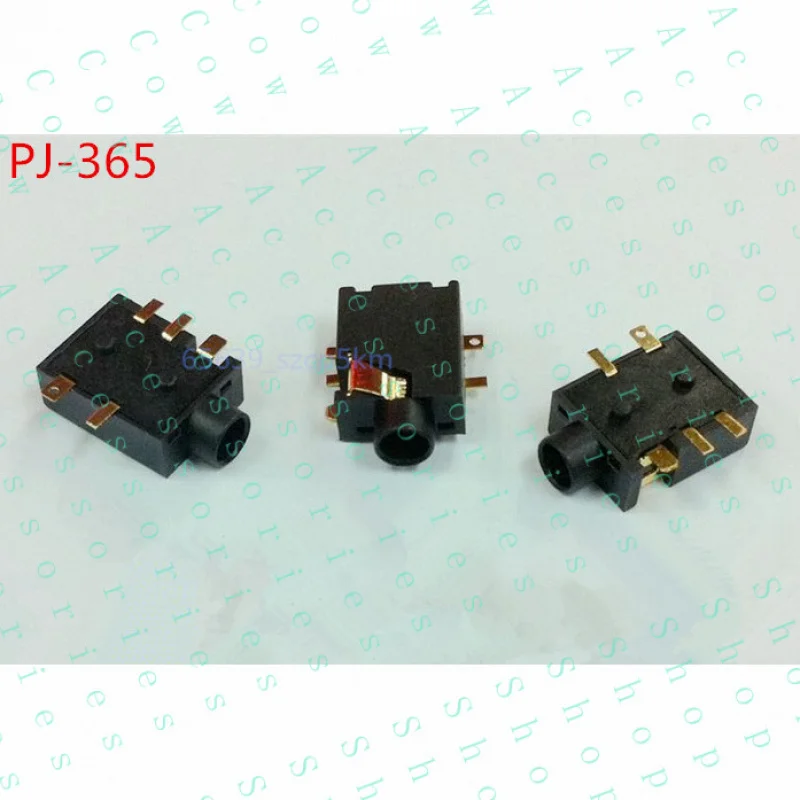 PP+ 10Pcs 3.5mm Female Audio Connector 5 Pin SMT SMD Stereo Headphone Jack PJ-365