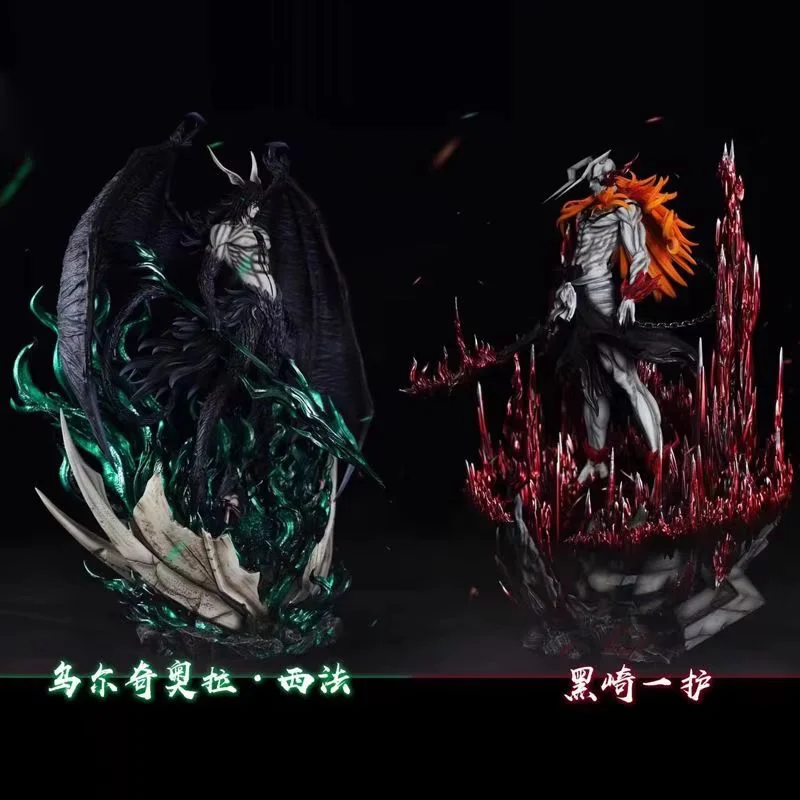 Anime Action Figure 33 cm Kurosaki Ichigo Ulquiorra Cifer Bleach Serie 1:1 Sammeln Desktop Modell Spielzeug für Kinder Weihnachten Geschenk