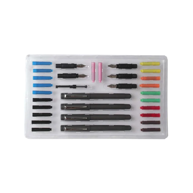 

Precisionn 35Pcs/Set Calligraphy Pen Set With Pen Holder Pen Nibs Colorfull Ink Sac Rocker Blotter Comic Pen Supplies Statione