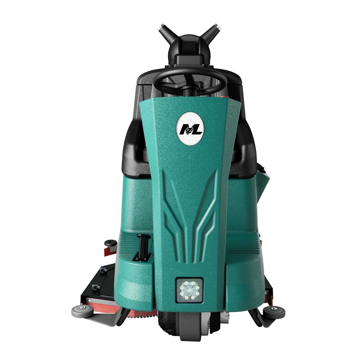 MZL Industrial Ride On Floor Cleaning Scrubber Machine Gym Automatischer Betonbodenwäscher