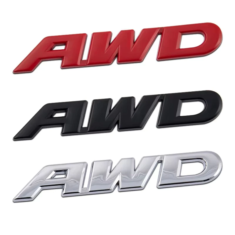 

3D Metal AWD Badge Sticker Car Body Emblem Decal 4WD 4 Wheel Drive SUV Off Road For Toyota RAV4 Subaru Impreza Honda CIVIC CRV