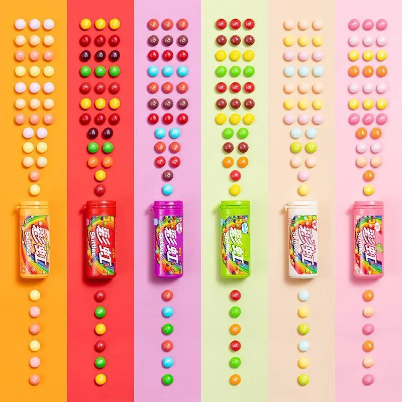 กล่องของขวัญ Skittles Candy 16.91oz(479g)*รูปแบบวันที่ผลิต 1 กล่อง (YY/ MM/ DD)