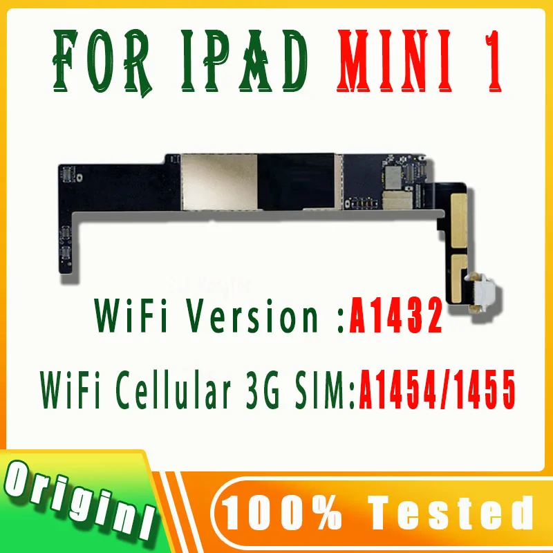 

100% Tested Free iCloud For IPad MINI 1 Motherboard A1432 A1454 or A1455 For IPad Mini 1 Logic Boards