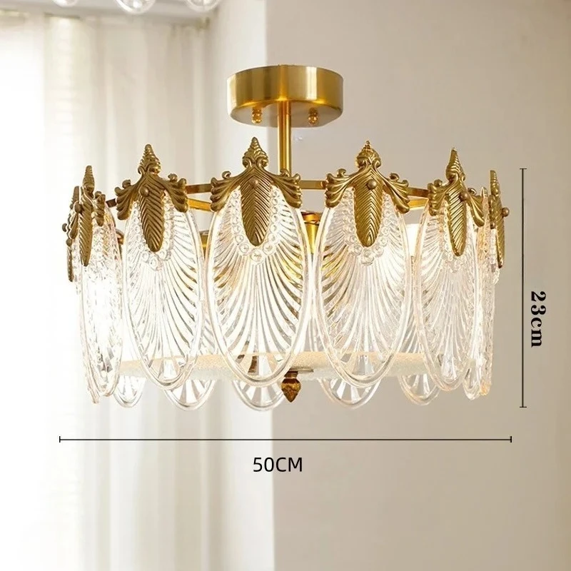 European Style Oval Peacock Glass Chandelier Hotel Lobby Bedroom Living Room Study Modern Minimalist