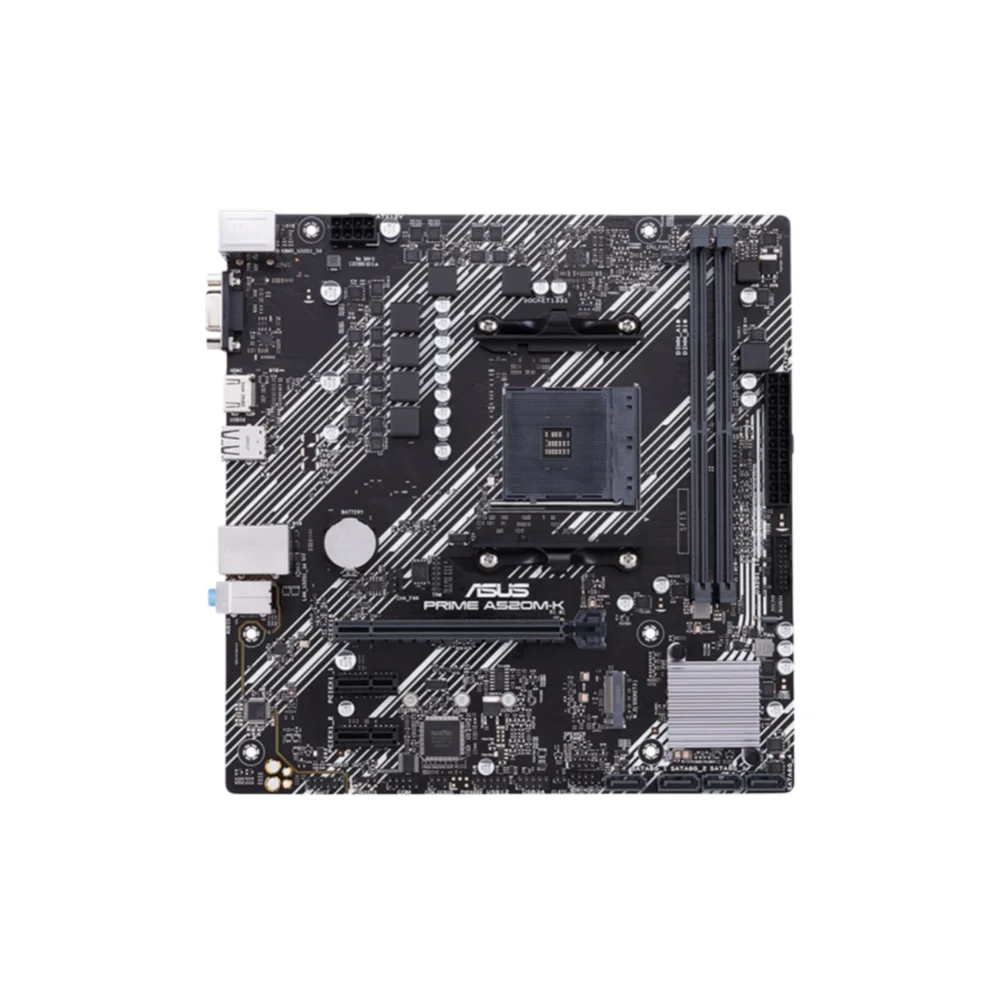 Tarjeta Madre ASUS PRIME A520M-K Micro ATX, Socket AM4, Soporte DM.2 para Ryzen - Chipset B450 - Ranura M.2 - USB 3.2 Gen 1