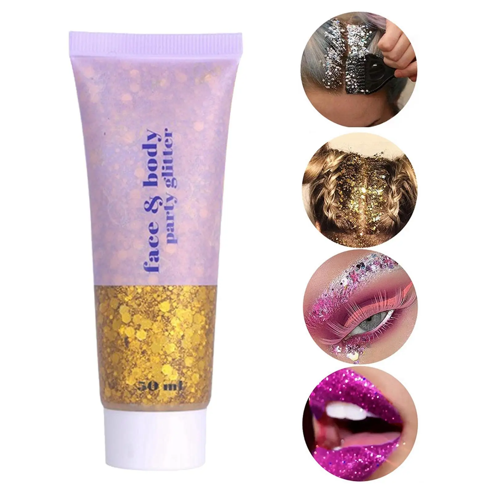 Sparkly Eyeshadow Glitter Neon Makeup Palette Colorful High Pigment for Women’s Holiday Party Costume