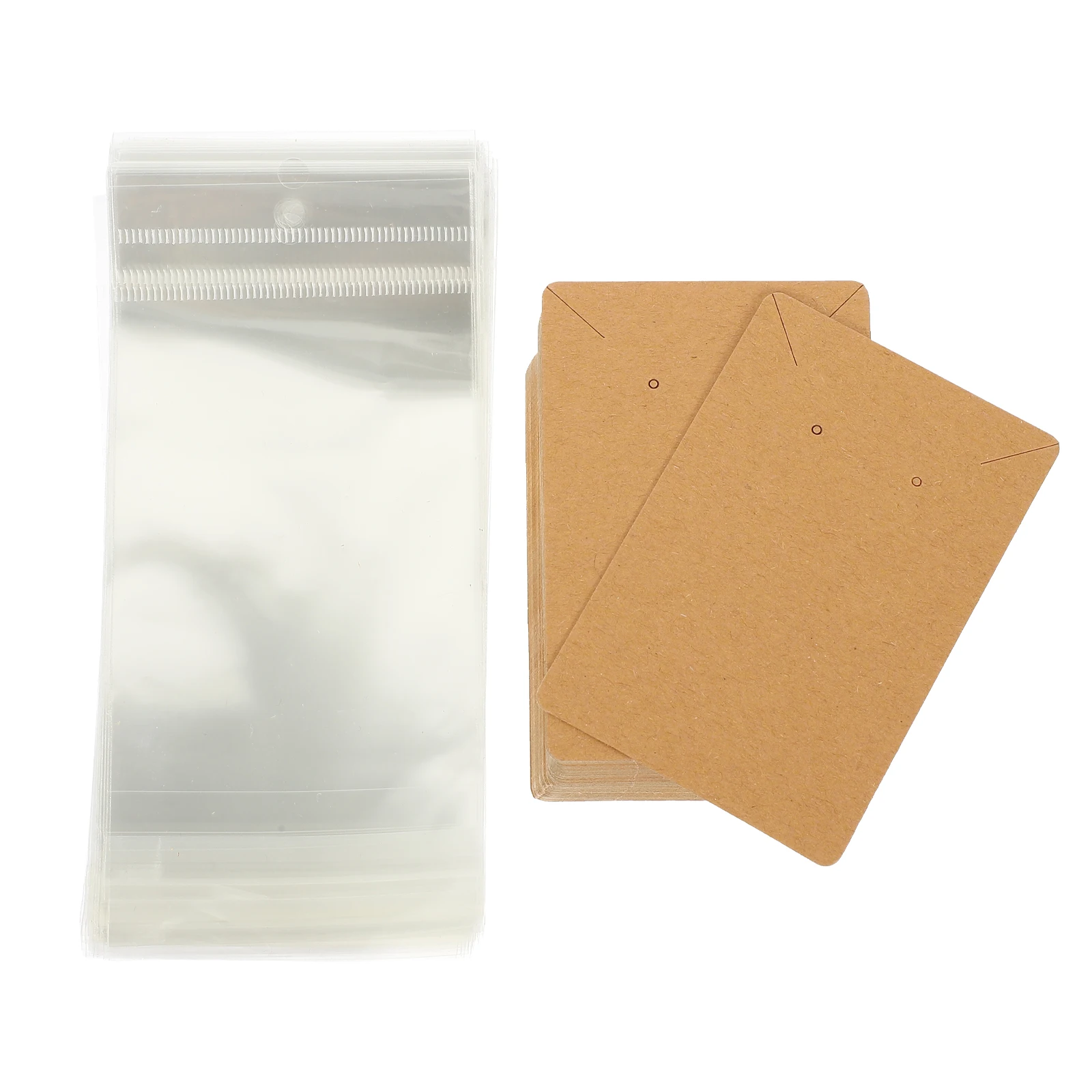 

200 Pcs Earring Display 6x9cm Premium Paper Necklace Displaying Cards Necklace Packaging Hanging Jewelry Cards Showcase Storage