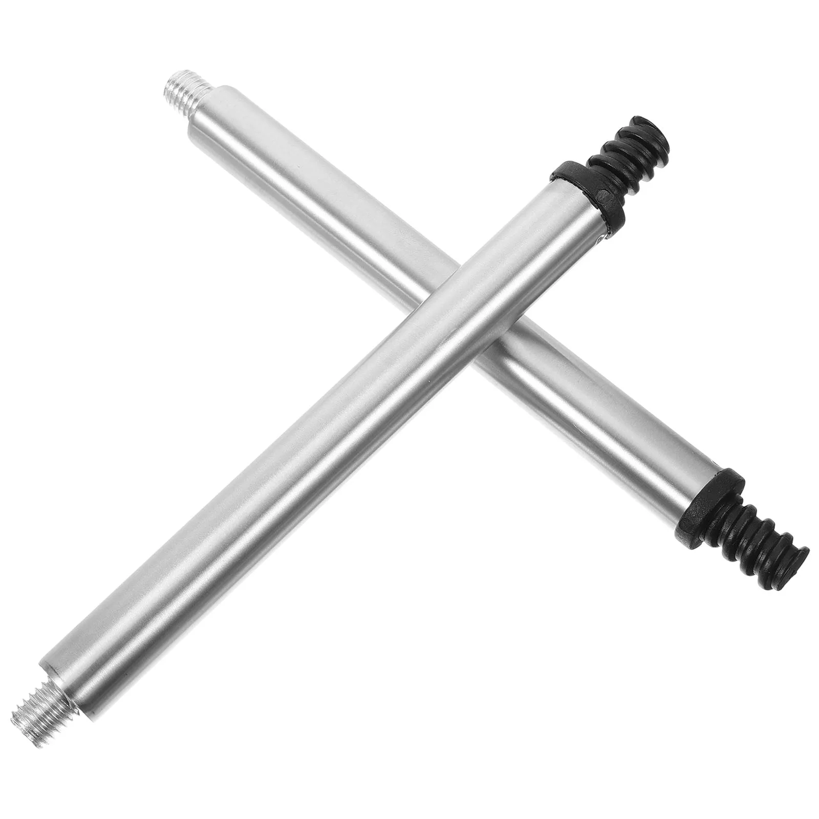 

2Pcs Toilet Brush Pole Connector Stainless Steel Threaded Handle Adapter Parts Black 201A1 Ergonomic Design Easy Disassemble