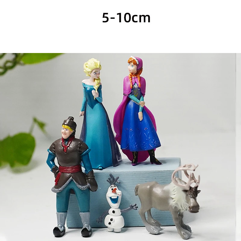 5pcs/Set Frozen Princess Snow Queen Anna Elsa Kristoff Sven Olaf PVC Model Action Figure Dolls Toys for kids Xmas Gift