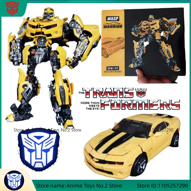 Transformando brinquedo robô filme estúdio série ww01ko bumblebee ação boneca presente de aniversário modelo colecionável caixa original presente na moda