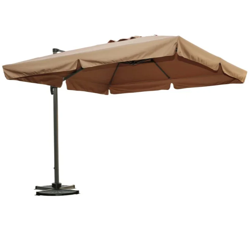 

3m*3m High quality big square umbrella side pole double top umbrella parasol Aluminium roma umbrella