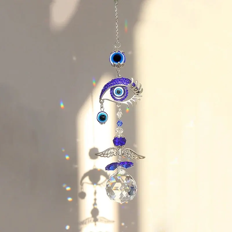 1 Piece, Butterfly Devil\'s Eye, Crystal Pendant, Family Outdoor Garden Decoration