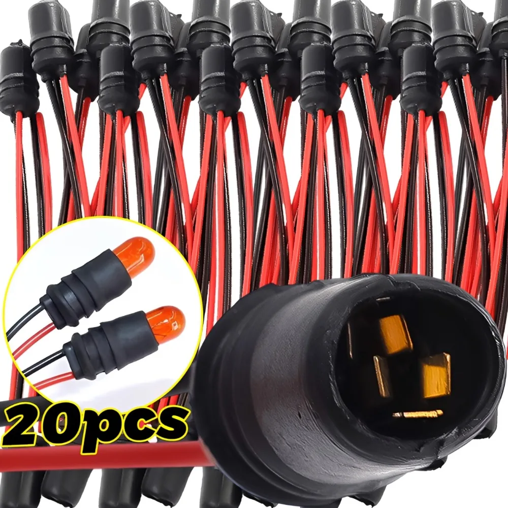 T10 W5W Car Wedge Light Bulb Socket Connector Holder Extension LED Lamp Bulb Base Holder Socket Wedge Base Light Bulb Plug