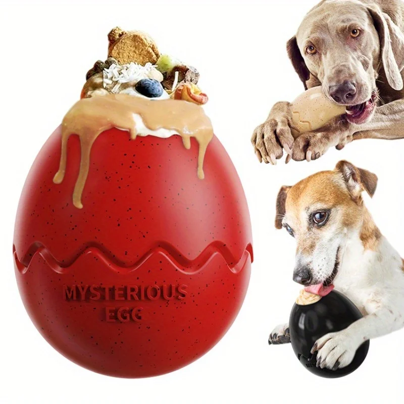 

Interactive Dog Toy Dispenser Dinosaur Egg-Shaped Design Perfect for Slow Feeding and Playing