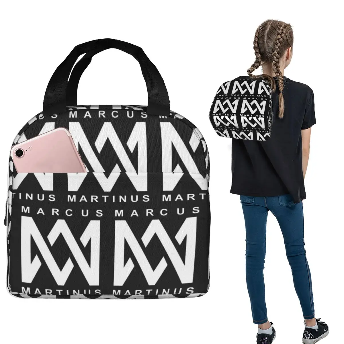 Marcus And Martinus Norway Insulated Lunch Bag for Women Kids Leakproof Food Boxes Thermal Lunch Box Tote