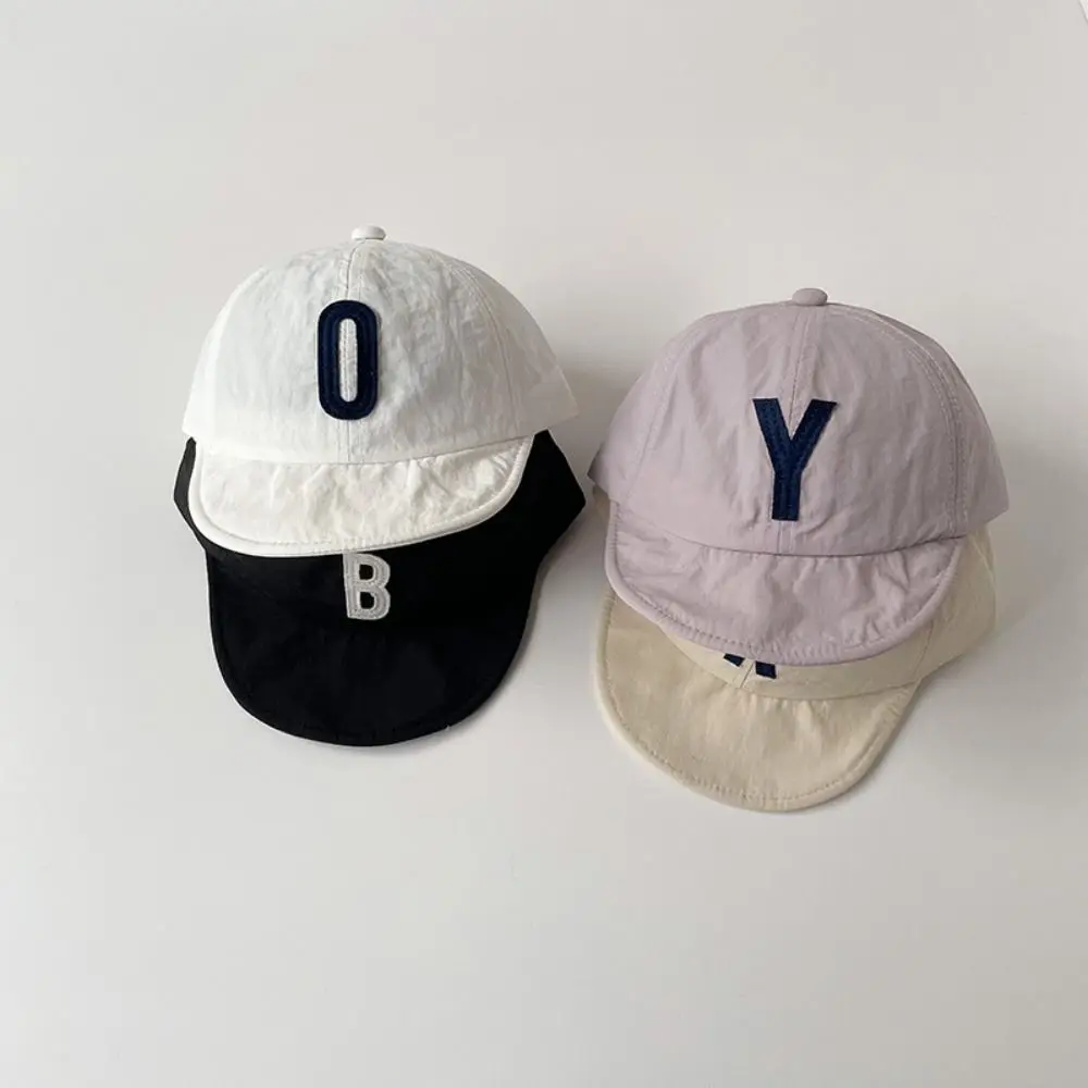 

Ins Summer Letter Baseball Cap Thin Breathable Children Peaked Hat Outdoor Quick-drying Baby Sunscreen Cap Kids
