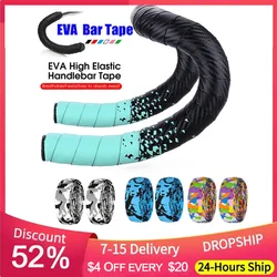 Carbon pattern/Chrysanthemum pattern Road Bike Bar Tape Handlebar Tapes EVA/PU Soft Anti-Vibration Wrap Tape Durable Bar Bartape