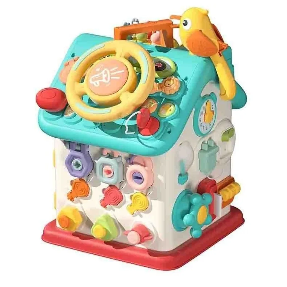 63-IN-1 Montessori Bordo occupato Sviluppo sensoriale Conoscenza generale Giocattoli per l'educazione precoce Puzzle Libro di apprendimento pratico per il bambino