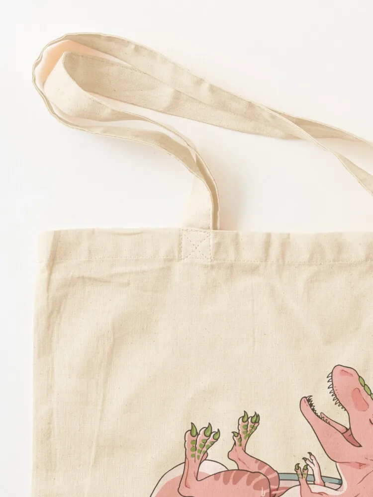 Teacup Dinos: Rose Tea Rex Tote Bag sacs de shopping Shopper tote bag custom Cloth bag
