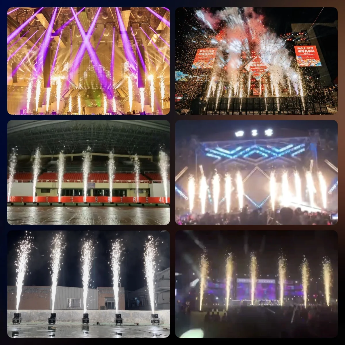 SP Spray 6-9M Waterproof IPX3 Cold Spark Machine Spark Cold Machine Cold Spark Fountain Machine for Stage Events