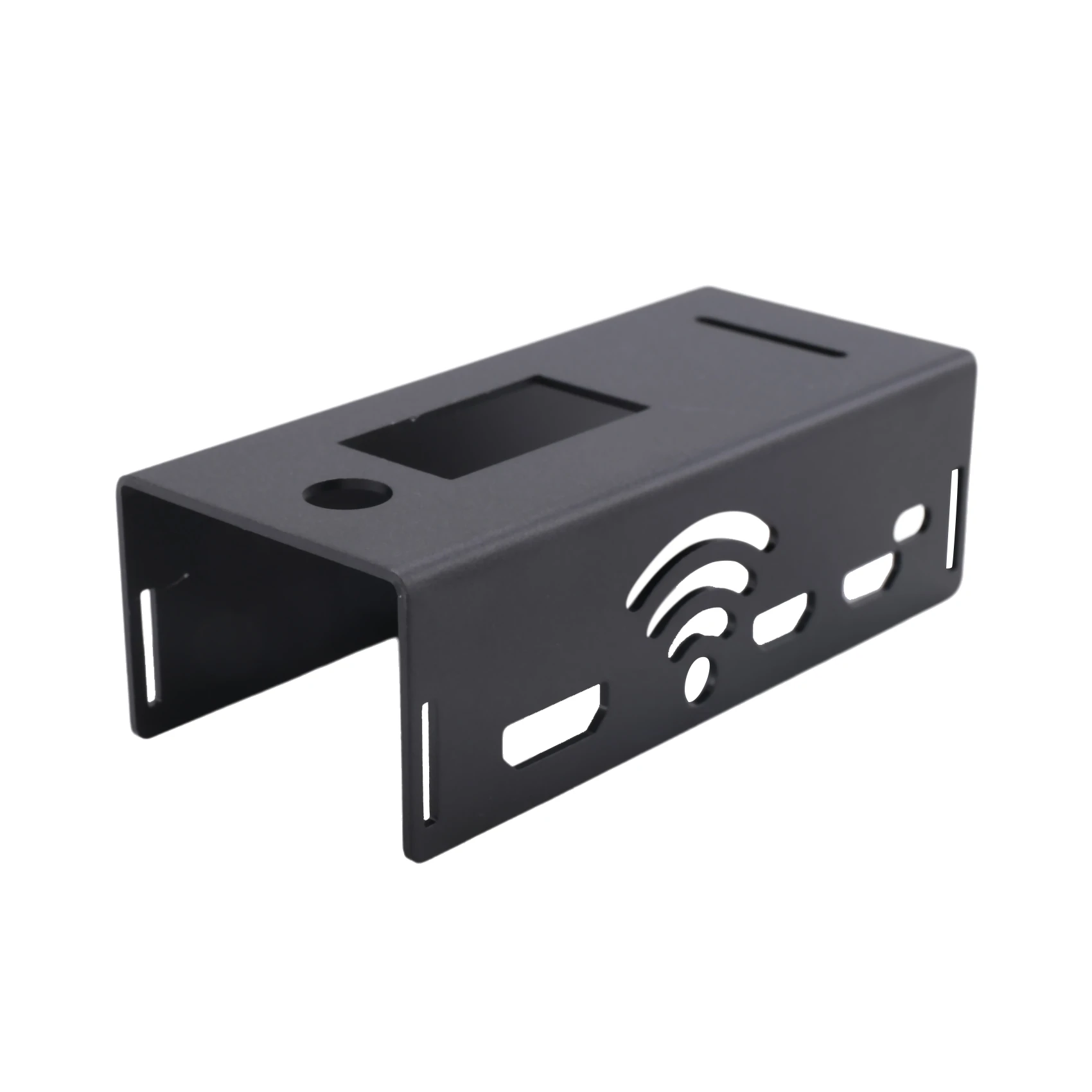 Aluminium Alloy Case for MMDVM Hotspot Expansion Rainsun Board Radio Station Wifi Voice Modem Raspberry Pi W Black