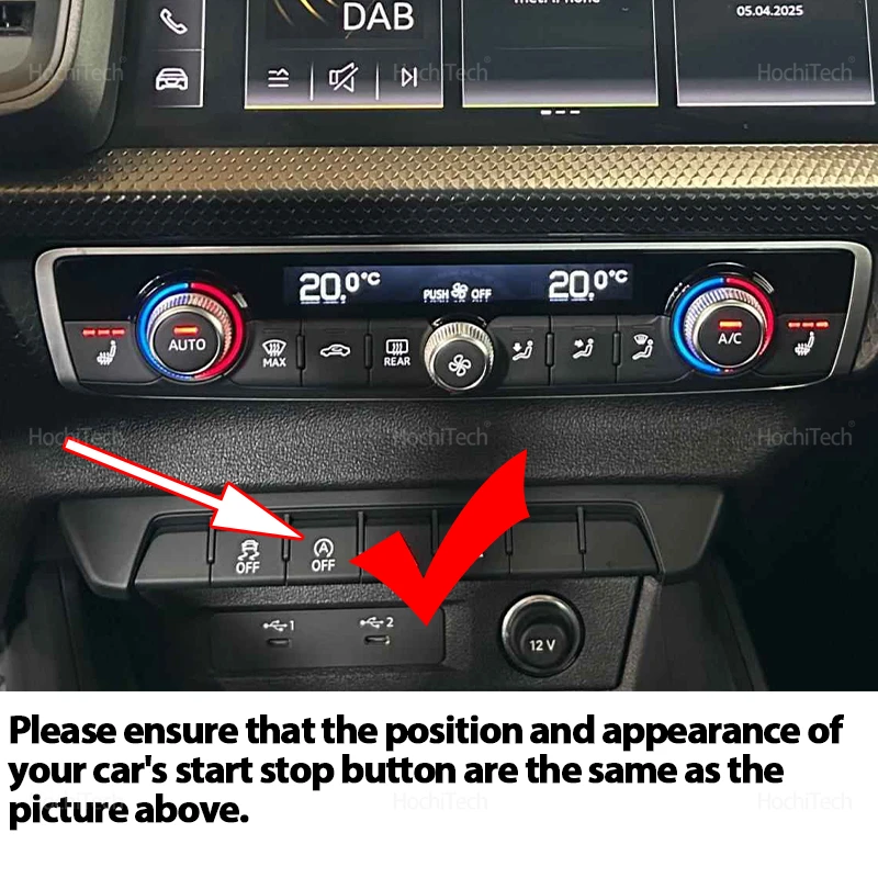 Car Automatic Start Stop Engine System Off Eliminator Stop Start Canceller Plug Cable Memory Mode for Audi A1 GB 2019-2025 2026