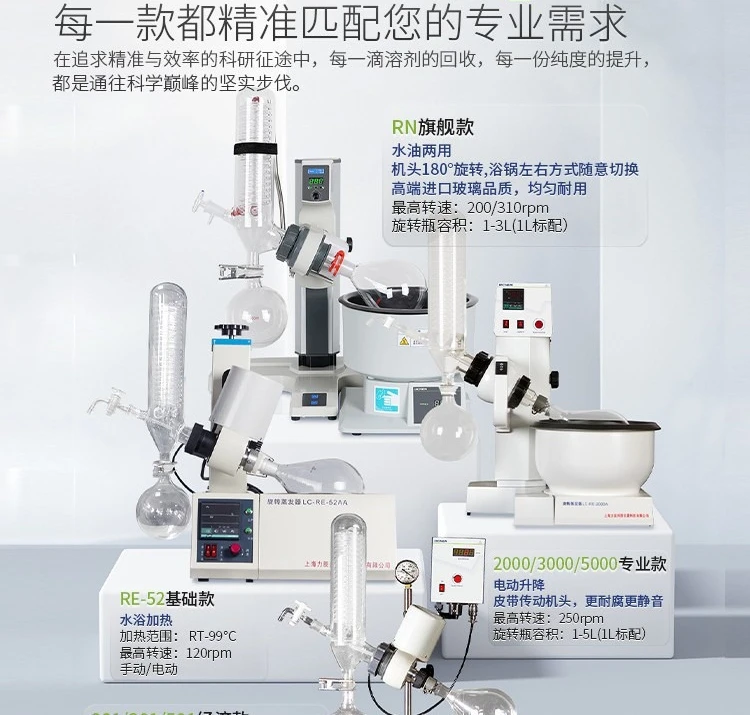 Laboratory rotary evaporator RE-52AA essential oil distillation extraction instrument purification rotary evaporator 1L/2L