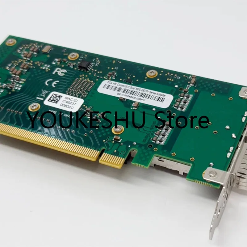 New original ConnectX-5 100G Dual-port QSFP28 optical network card LE-LGM808A-2QF PCIe x16 interface dual SFP28 optical module