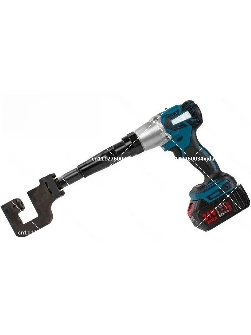 Electric C-Shape Steel Punching Gun Hole Puncher Lithium Battery High Power Photovoltaic Purlin Opener Tool