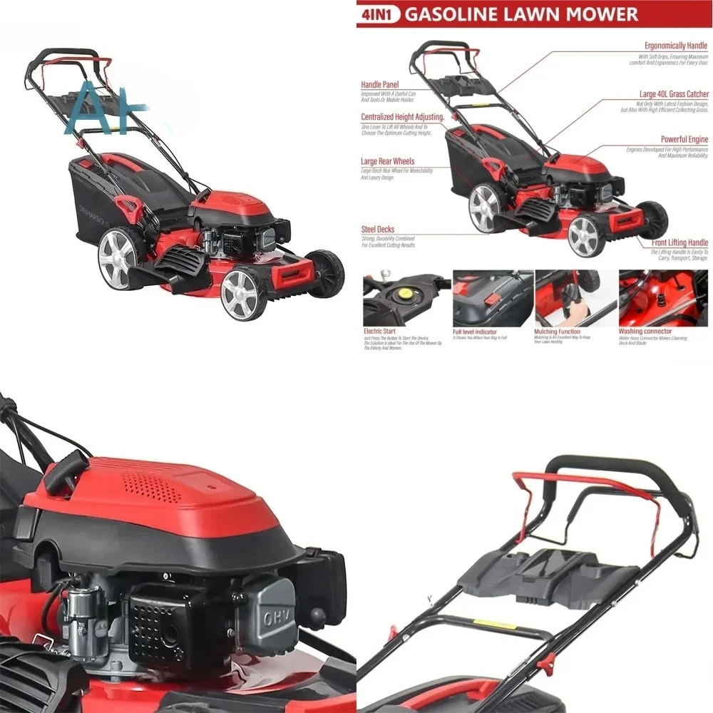 21 Inch Zero Turn Lawn Mower for Residential Use Self Propelled Gas Powered Riding Mower for Large Yards Commercial Grade