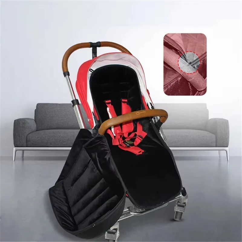 Winter thickened Stroller Sleeping Bag Newborn Windproof Waterproof Stroller Foot Cover Warm Baby Sleeping Bag stroller accessor