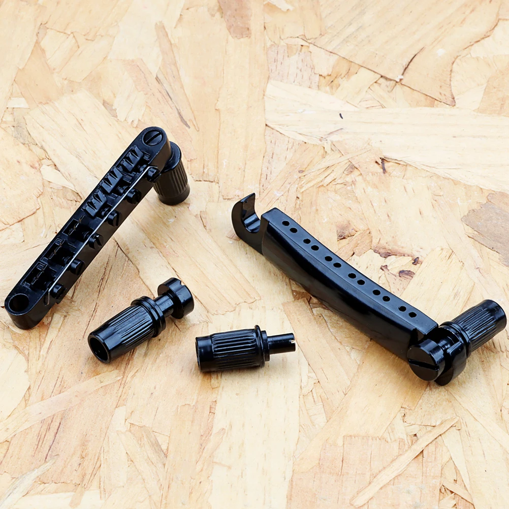 

Saddle Bridge 12 String Acoustic & Classical Guitar Parts Tailpiece Black Metal