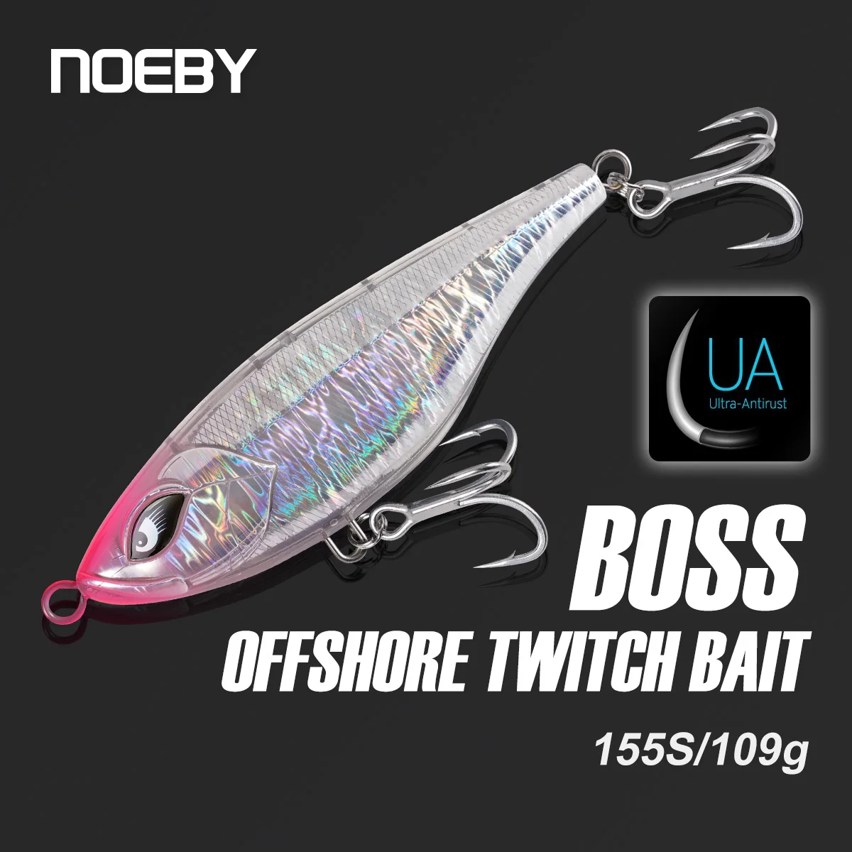 NOEBY 155mm 109g Offshore Twitchbait Fishing Lure Sinking Pencil Casting Bait Artificial Hard Baits Mahi Tuna Sea Fishing Lure