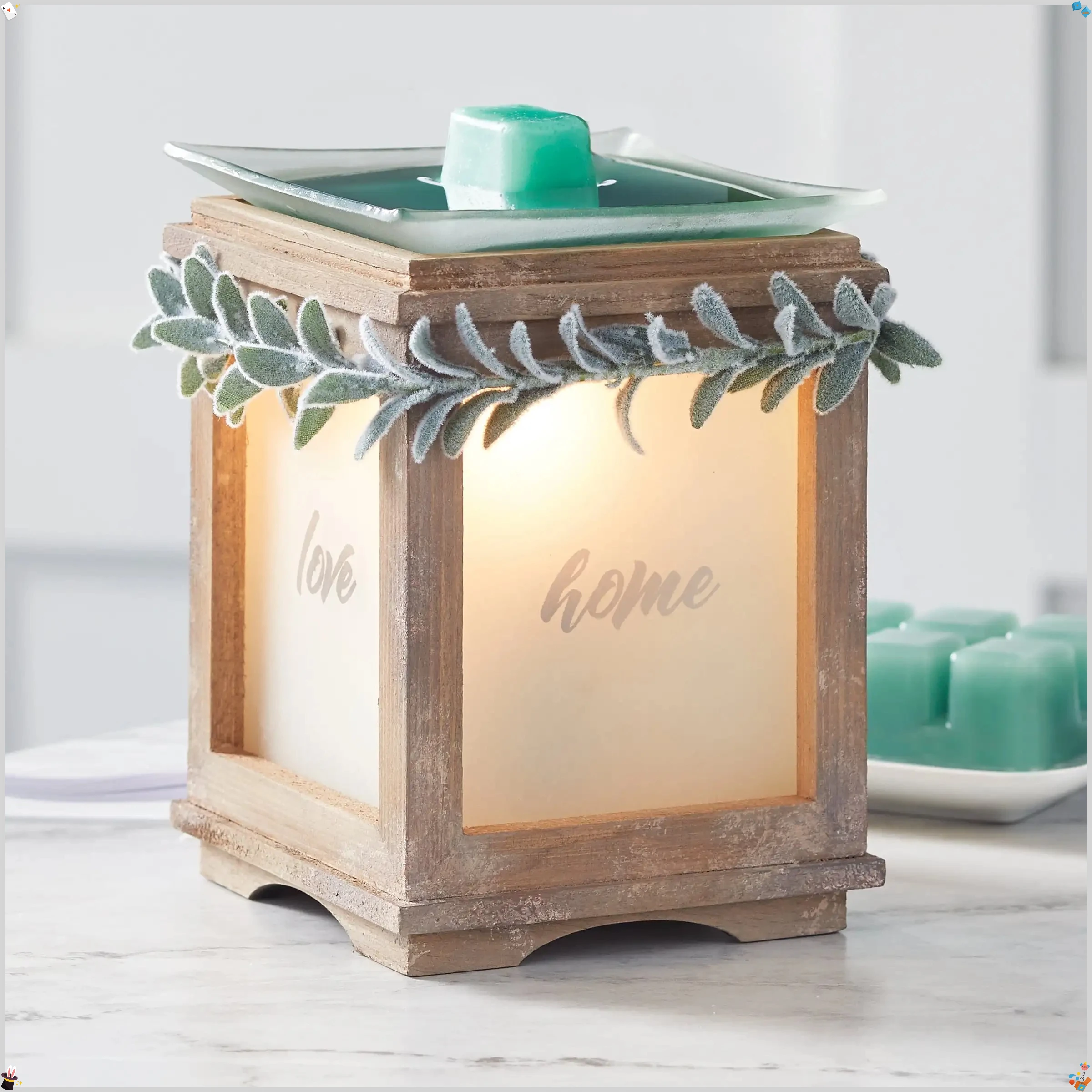 

Full size wax warmer, cottage plant, for indoor use only, easy to clean, easy to maintain, stylish design