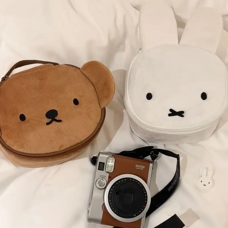 

New Kawaii Rabbit Cute Plush Handheld Makeup Bag Bear Jewelry Box Portable Storage Bag Needle and Thread Box Girl's Gifts Toys
