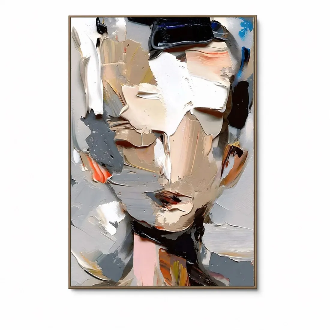 Large Abstract Woman Portrait Painting,anvas Wall Print,High‑Grade Home Decoration Artwork for Bedroom,Living Room,Office