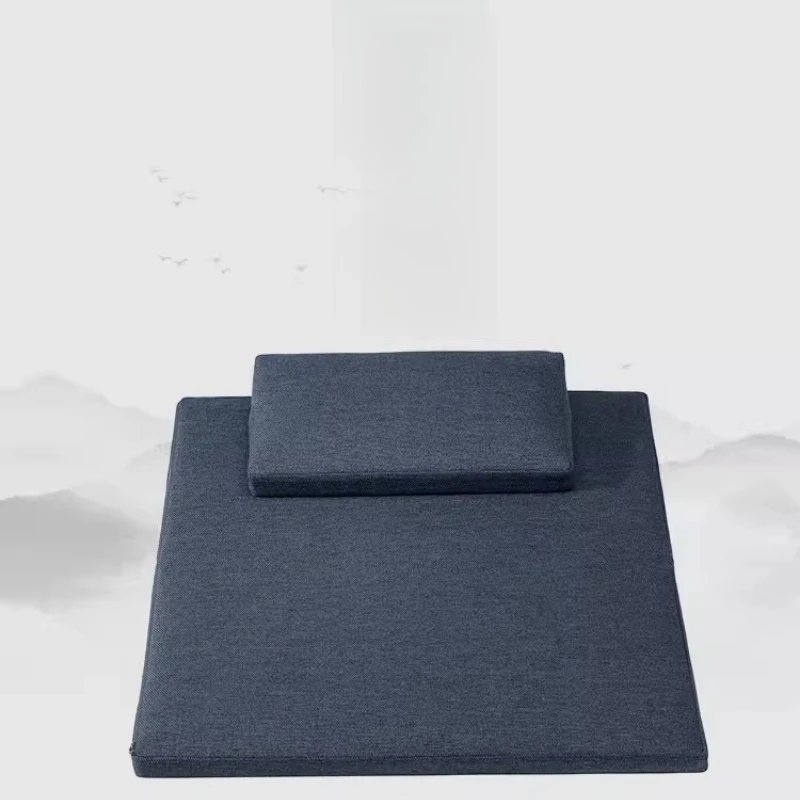 Thick Memory Foam Zafu Pillow for Yoga & Zen Sitting, Ergonomic Floor Seat with Handles for Back Pain Relief, Home Temple Decor