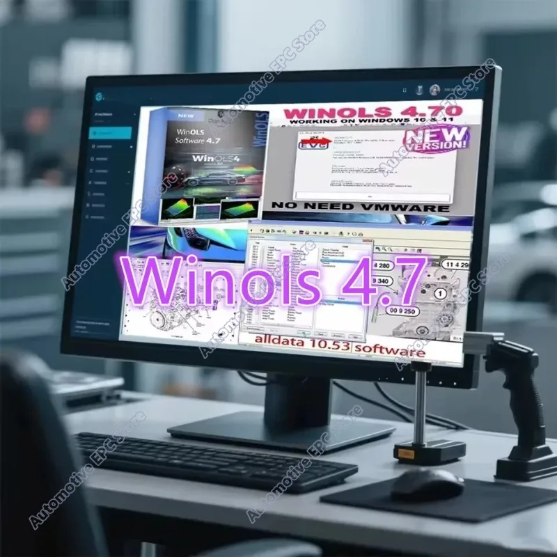 Hot new Winols 4.7 Auto Repair Software for Windows 10/11/2025 with Alldata10.53 Latest Version Vehicle Diagnostic Tool Included