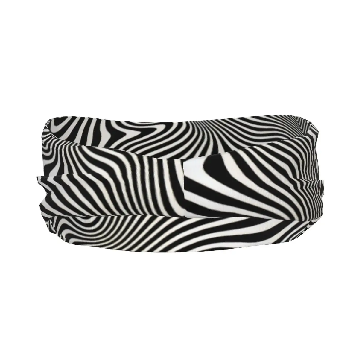 Abstract Texture With Wavy Stripes Elastic Hair Band Yoga Headband Makeup Hair Hoop Headwrap